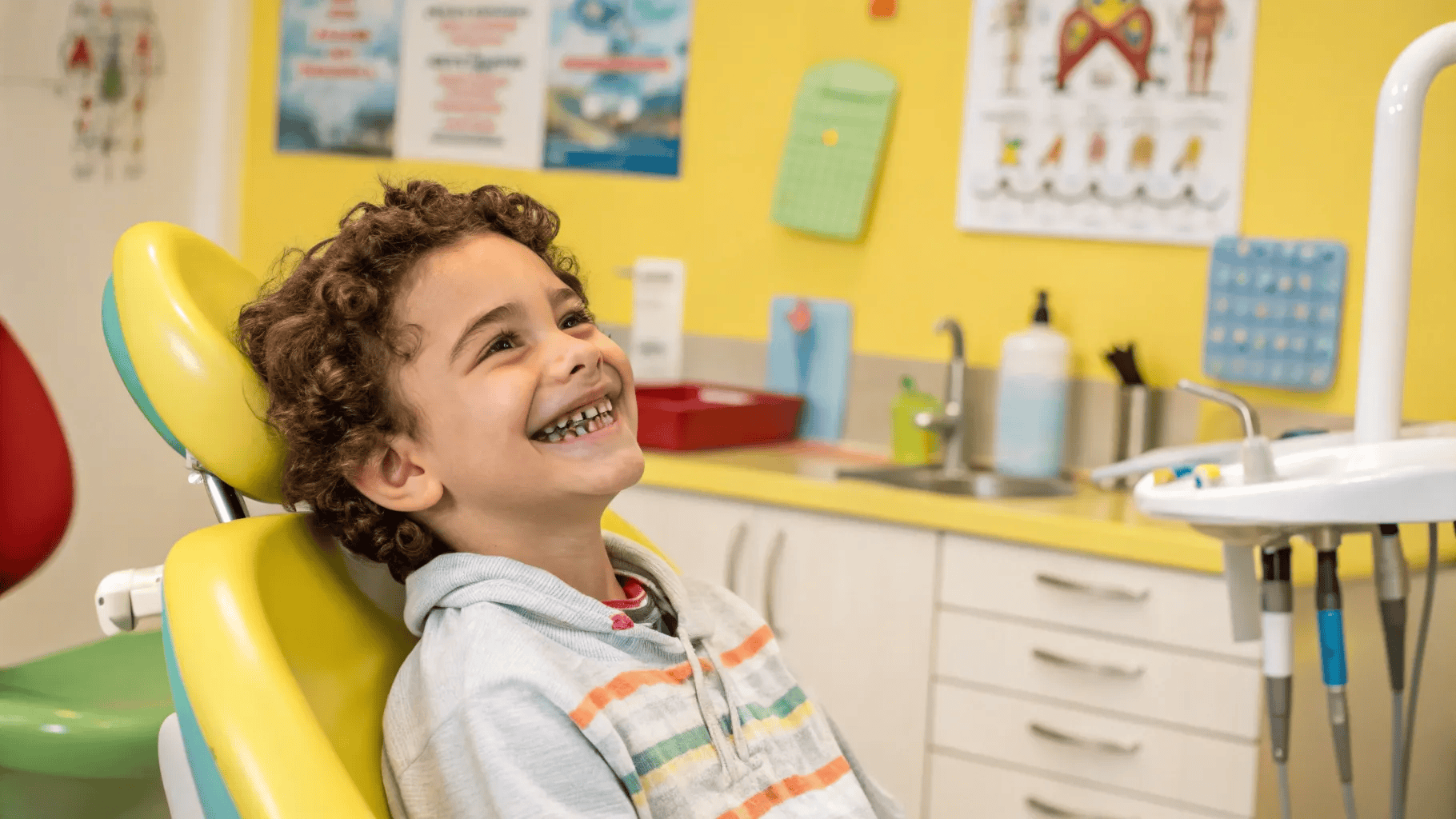 Why do kids need braces? A child in an orthodontist chair asks